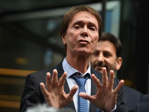 Sir Cliff Richard spoke to the media last year when he was awarded more than 200,000 in damages after winning his High Court case. Now he has agreed a final legal fees settlement. Picture: Victoria Jones/PA Wire
