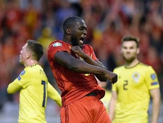 Scotland will have Romelu Lukaku to contend with on Monday night. Picture: John Thys.