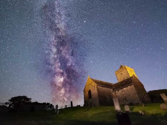 Art, culture, stargazing, food and the wild landscapes of Lewis are being used to draw visitors to the island all year round as part of its #wildinwinter campaign. Pictured is Rodel Church by Mark Stokes, an image used to promote the 2019 Hebridean Dark Skies Festival.