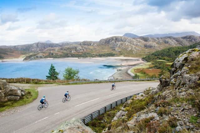 The tie-up has created three tours for cyclists looking to immerse themselves in the Highland landscape. Picture: Rupert Shanks