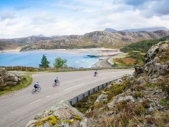 The tie-up has created three tours for cyclists looking to immerse themselves in the Highland landscape. Picture: Rupert Shanks