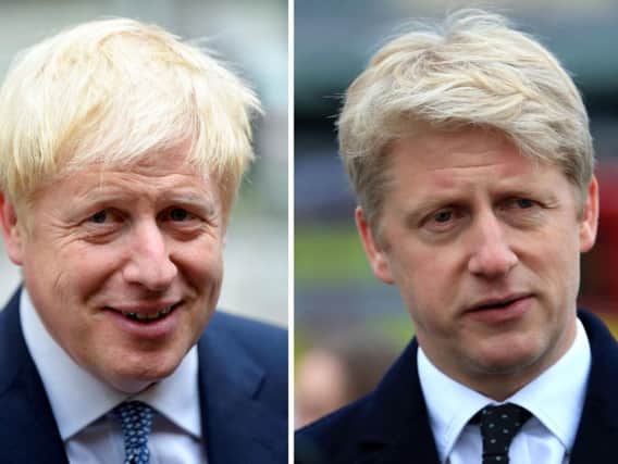 Mr Johnson was challenged on the resignation of his brother, Jo. Picture: PA