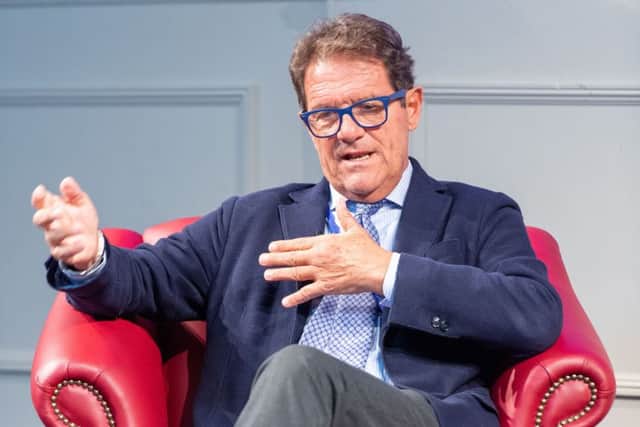 Retired manager Fabio Capello discussed the problems of working in Russia and China during a visit to Edinburgh yesterday. Picture: Ian Georgeson