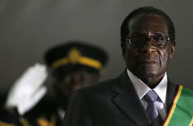 Zimbabwean President Robert Mugabe is sworn in for a sixth term in office in Harare in 2008 (Picture: Alexander Joe/AFP/Getty Images)
