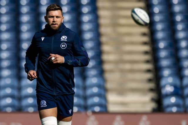 Ryan Wilson goes through his captain's run at BT Murrayfield ahead of Friday night's match against Georgia. Picture: Craig Williamson/SNS Group/SRU