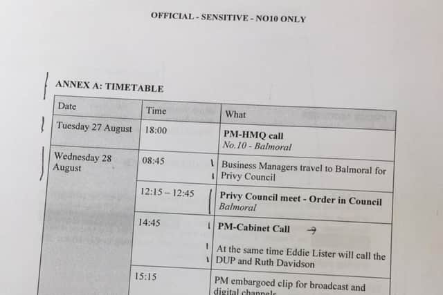 The documents were released in the Court of Session.