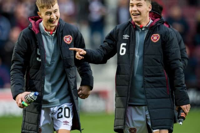 Harry Cochrane and Anthony McDonald, who are currently on loan at Dunfermline, are set to feature for Hearts under-21s. Picture: SNS