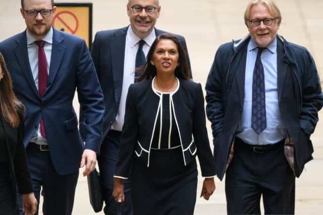 Gina Miller arrives at the Royal Courts of Justice. Picture: AFP