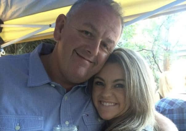 Sophie Robertson with her father Wallace