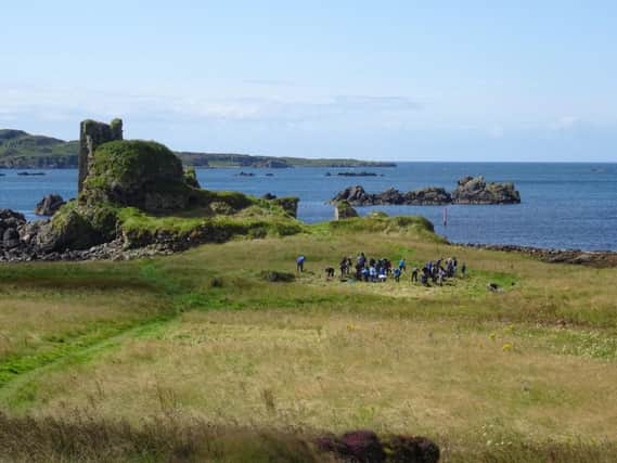 Excavations at Dunyvaig Castle in Islay have shed new light on the importance of the fortress to the powerful Lordship of the Isles dynasty. PIC: Steve Mithen.