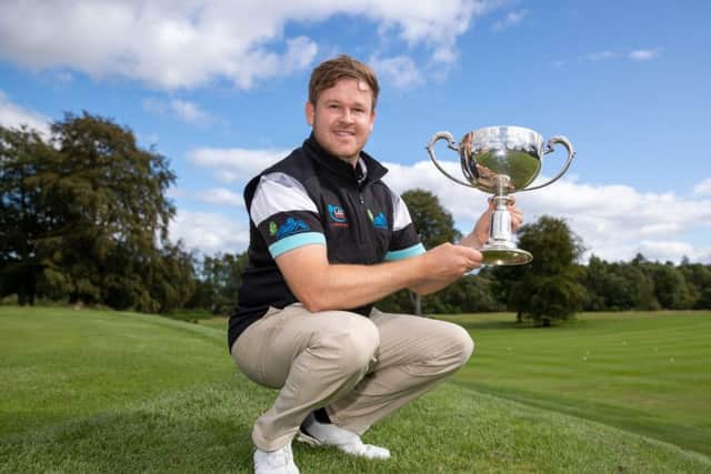 Paul O'Hara clinched the Scottish PGA title at the second extra hole. Picture: Kenny Smith.
