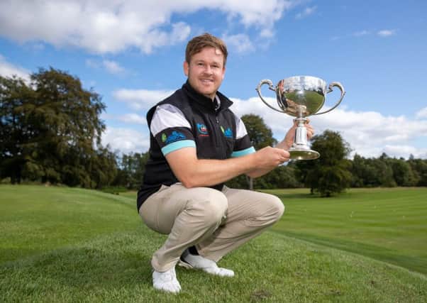 Paul O'Hara clinched the Scottish PGA title at the second extra hole. Picture: Kenny Smith.