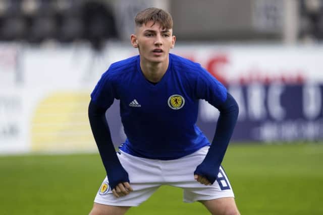 Billy Gilmour received rave reviews for his performance in Scotland Under-21s' 2-0 win over San Marino. Picture: Bruce White/SNS