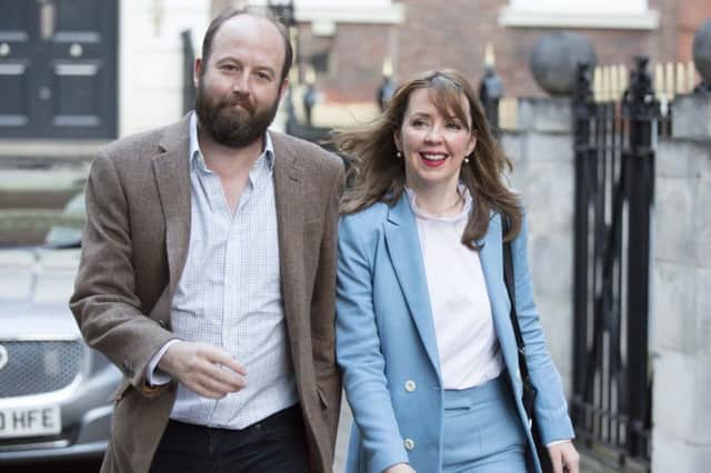 Prime Minister Theresa May's former chief of staff Nick Timothy and Joint-chief of staff Fiona Hill.