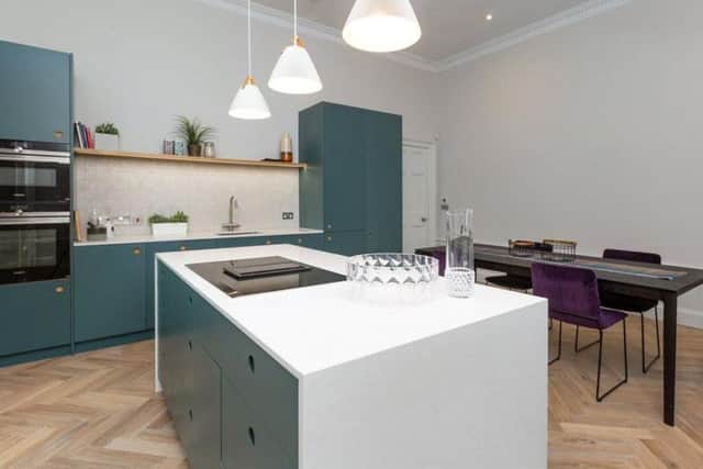 The modern kitchen has a dining area - ideal for laid back dinner or breakfast.