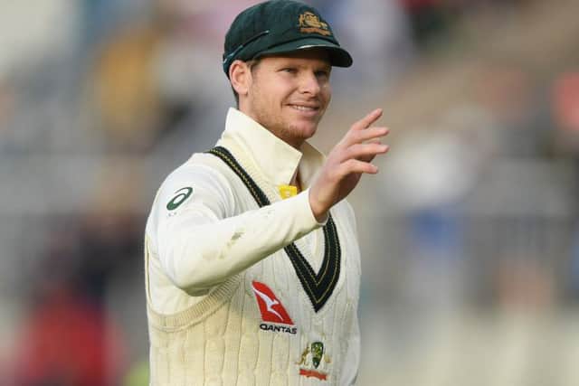 Man of the match Steve Smith celebrates after Australia's victory in the fourth Ashes Test. Picture: Stu Forster/Getty Images