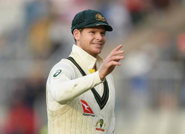 Man of the match Steve Smith celebrates after Australia's victory in the fourth Ashes Test. Picture: Stu Forster/Getty Images