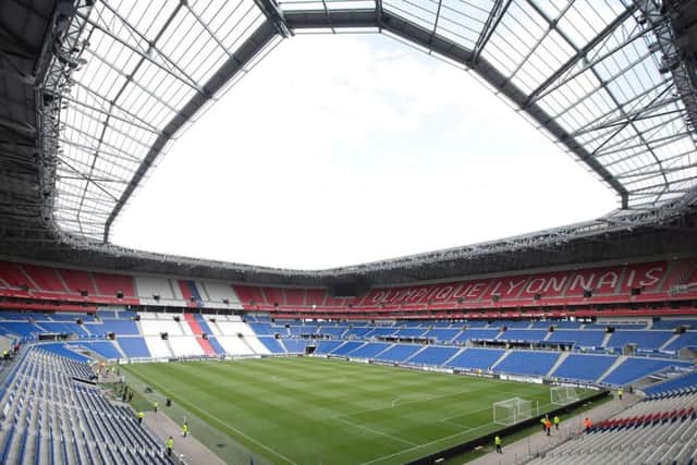 A general view of Lyon's Groupama Stadium
