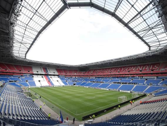 A general view of Lyon's Groupama Stadium