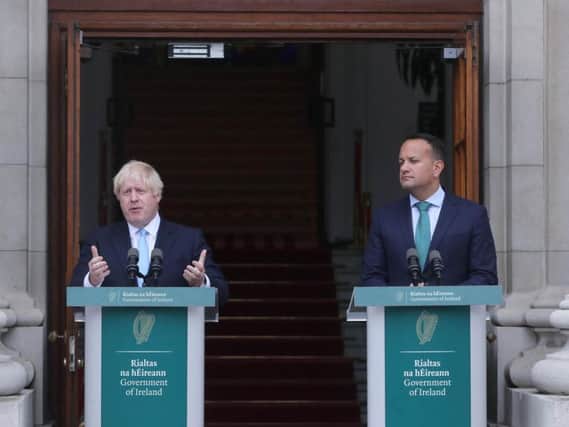 Prime Minister Boris Johnson met with Irish Premier Leo Varadkar