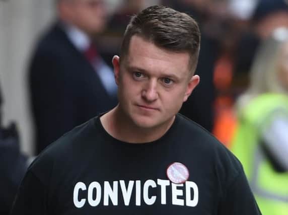 "Tommy Robinson". Picture: PA