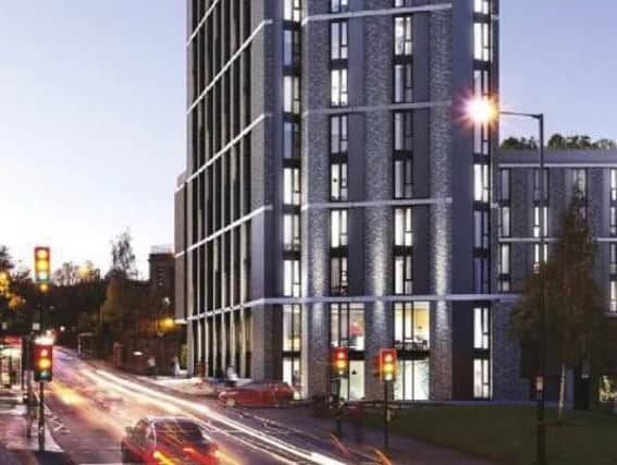 Part of the new student accommodation scheme for Sheffield. Image: Contributed