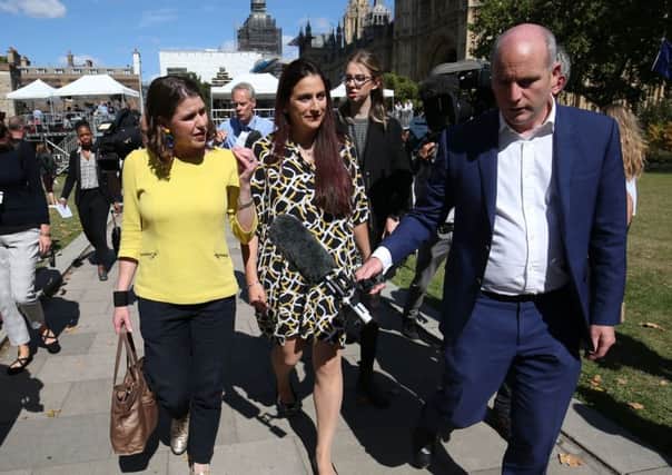Former Labour MP Luciana Berger  seen with Jo Swinson, in yellow  is one of a number of MPs who have joined the Lib Dems because of Brexit (Picture: Jonathan Brady/PA)