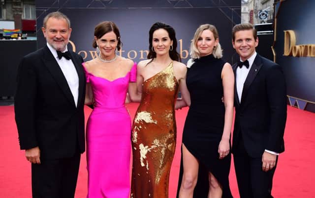 Hugh Bonneville, Elizabeth McGovern, Michelle Dockery Laura Carmichael and Allen Leech attending the world premiere of Downton Abbey, held at the Cineworld Leicester Square, London. PA Photo.