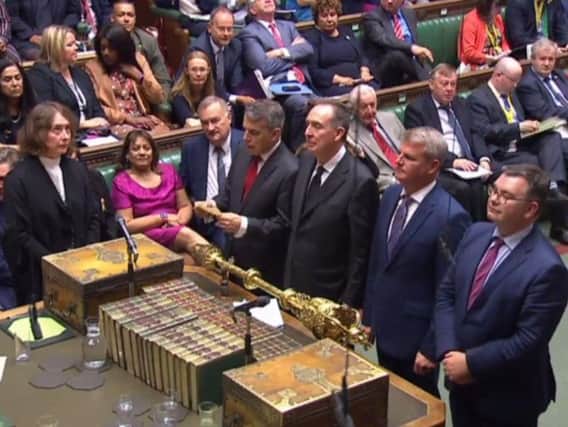 MPs have voted to force the government to publish communications about No Deal. PA