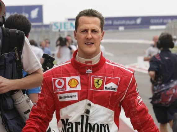 Schumacher suffered a near-fatal brain injury in a 2013 skiing accident in the French Alps.