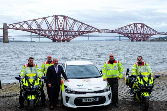 Blood Bikes Scotland is a free-of-charge medical courier service supporting the NHS and operated by some 100 volunteers. Picture: Contributed