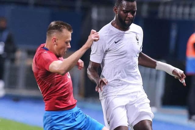 Odsonne Edouard in action for France Under-21s against the Czech Republic