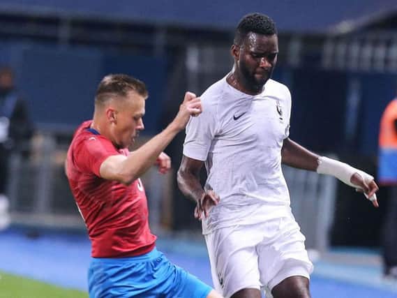 Odsonne Edouard in action for France Under-21s against the Czech Republic