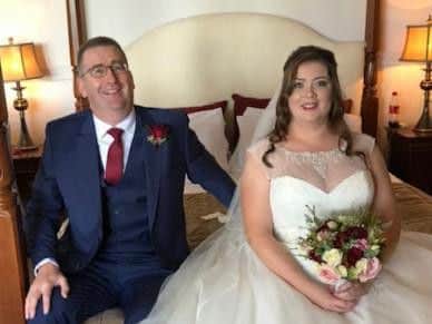 The death of the devoted dad, pictured here with daughter Stacey on her wedding day, has left his family "heartbroken"