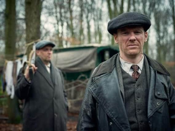 Brian Gleeson plays Jimmy McCavern in Peaky Blinders, a fictional member of the Billy Boys gang.