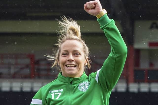 Joelle Murray is determined to draw on past experience when Hibs face Slavia Prague tonight. Picture: SNS.
