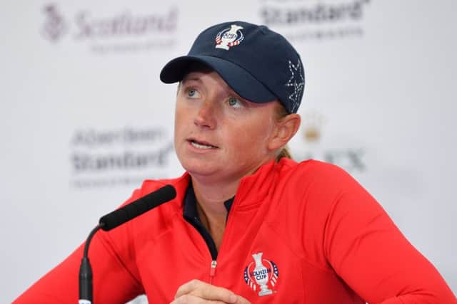 Injured Stacy Lewis has pulled out of the USA Solheim Cup team