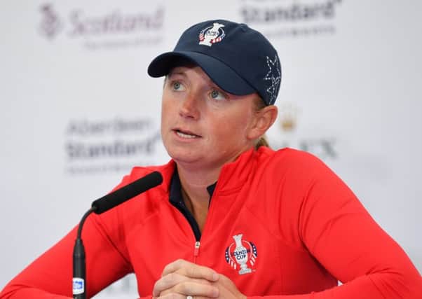 Injured  Stacy Lewis has pulled out of the USA Solheim Cup team