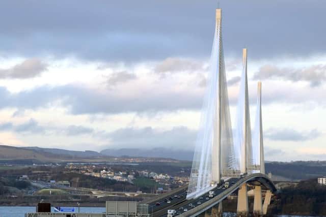 Galliford Try was part of the consortium behind the construction of the delayed Queensferry Crossing across the river Forth. Picture: Lisa Ferguson