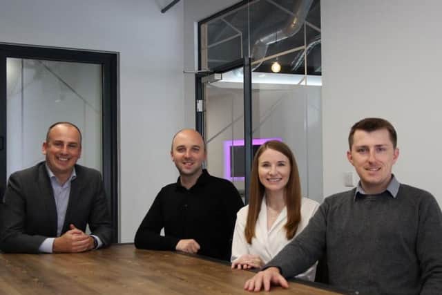 From left: Digitonic CEO Grant Fraser, MD of technology Iain Wilcox, marketing director Lynsay Cameron and chief technology officer Steven Richardson. Picture: Contributed