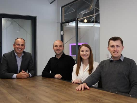 From left: Digitonic CEO Grant Fraser, MD of technology Iain Wilcox, marketing director Lynsay Cameron and chief technology officer Steven Richardson. Picture: Contributed