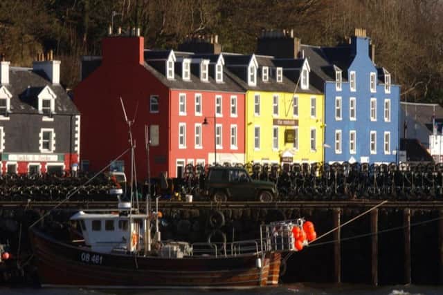 Undoubtedly one of the prettiest ports in all the UK, Tobermory, with its iconic harbour of colour buildings, shot to fame in the 2000s in the kid's TV series Balamory.
