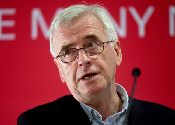 Shadow chancellor John McDonnell. Picture: Kirsty O'Connor/PA Wire