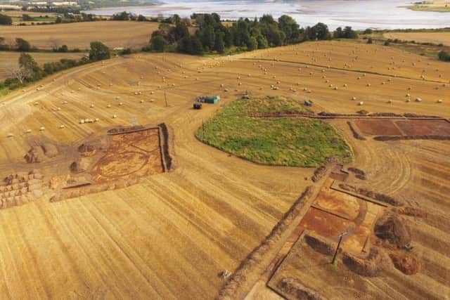 A number of burial mounds and enclosures were found after aerial photographs suggested there were hidden features below the plough soil. PIC: NOSAS/Tarradale Through Time.