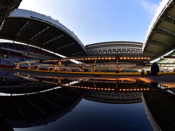 A general view of the Kobe Misaki Stadium, where Scotland face Samoa