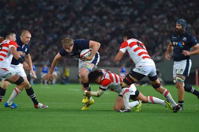 Scotland take on Japan in a 2016 friendly match in Tokyo
