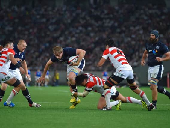 Scotland take on Japan in a 2016 friendly match in Tokyo