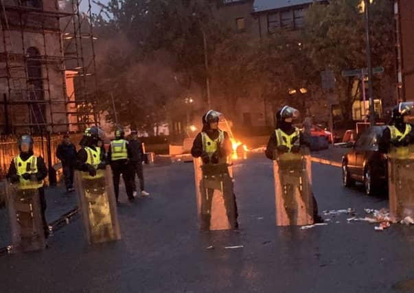 Disorder in Govan