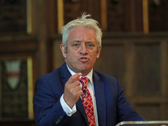 John Bercow delivered the annual Bingham lecture in London, vowing to prevent the prime minister from breaking the law on Brexit. Picture: PA