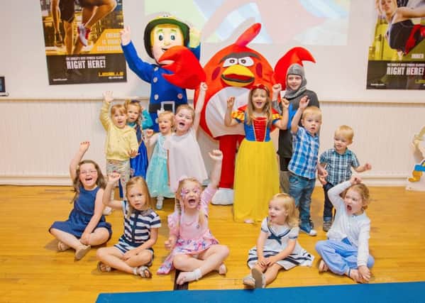 Fireman Sam and children (and Red the Angry Bird) have fun at Boness Recreation Centre (Picture: Malcolm McCurrach)